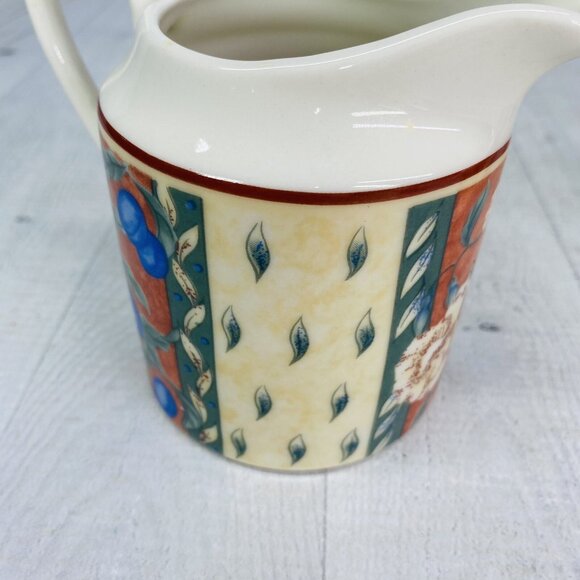 PTS international Interiors PROVENCE Fruit Porcelain Lid Sugar Bowl Creamer Set - Picture 15 of 16